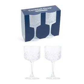 BICCHIERI CALICI COCKTAIL 500ML IN VETRO 2PZ 10X8.5XH.19.8 CM ART.30477 -