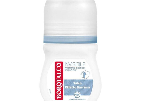 BOROTALCO DEODORANTE ROLL-ON 50ML INVISIBLE AZZURRO
