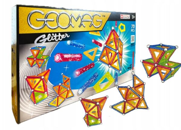 GEOMAG SET ARCOBALENO GLITTER MAGNETIC 70PZ ART.3208882