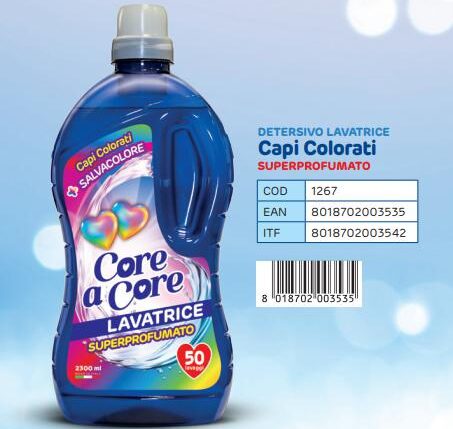 CORE A CORE LAVATRICE 50 LAV. 2,3LT CAPI COLORATI