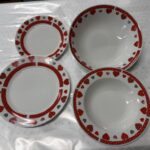 SERVIZIO PIATTI 19 PZ.CUORI ROSSI