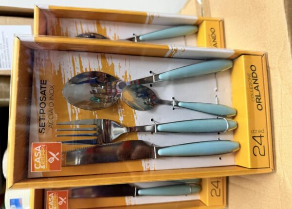 SERVIZIO POSATE 24PZ ORLANDO AZZURRO