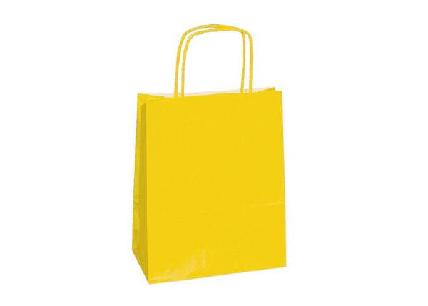 BUSTA REGALO KRAFT CARTA 22X10X29CM 90GR. GIALLO