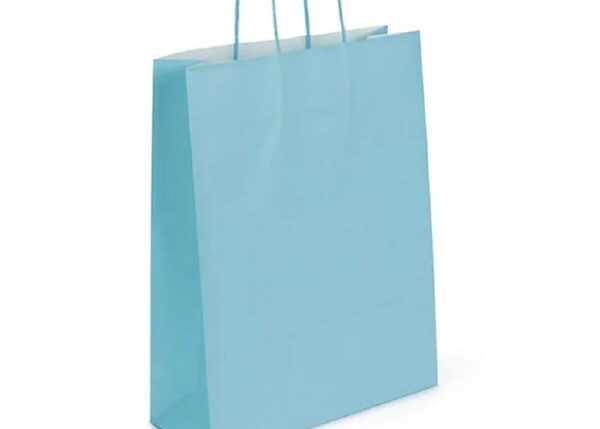 BUSTA REGALO KRAFT CARTA 22X10X29CM 90GR. BLU