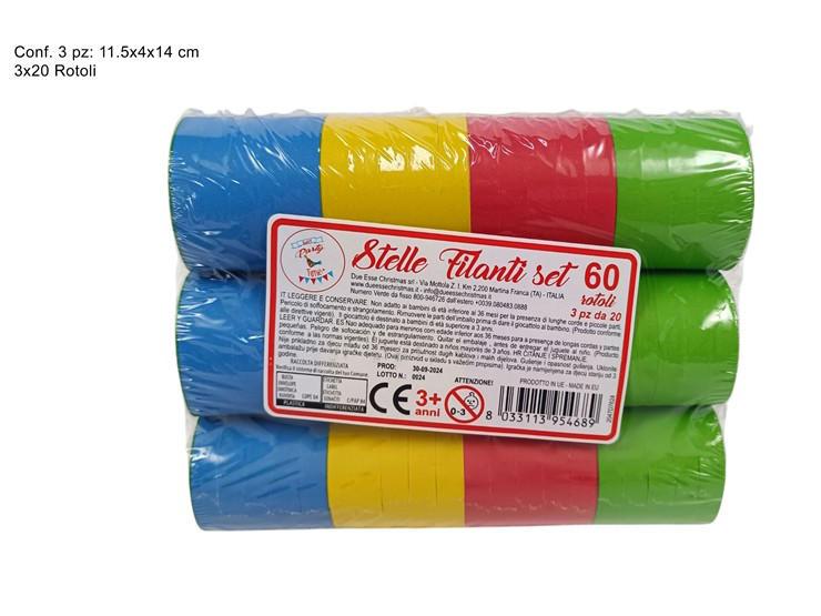 STELLE FILANTI SET 3PZ X 20 ART.XCA19000311 STELLE FILANTI SET 3PZ X 20 ART.XCA19000311