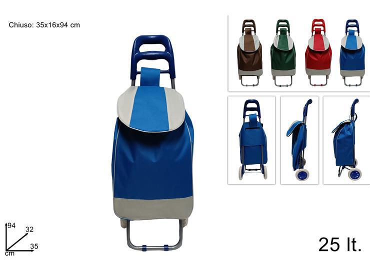 CARRELLO SPESA 25LT TESSUTO STRISCE 4 COL. ART.DEV16005421 CARRELLO SPESA 25LT TESSUTO STRISCE 4 COL. ART.DEV16005421