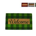 ZERBINO WELCOME QUADRI 40X60CM IN COCCO 3 ASS MC7175-7176-717740X60CM