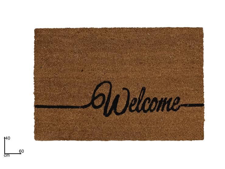 ZERBINO WELCOME 40X60CM COCCO NATURALE ART.DEV23020441 ZERBINO WELCOME 40X60CM COCCO NATURALE ART.DEV23020441