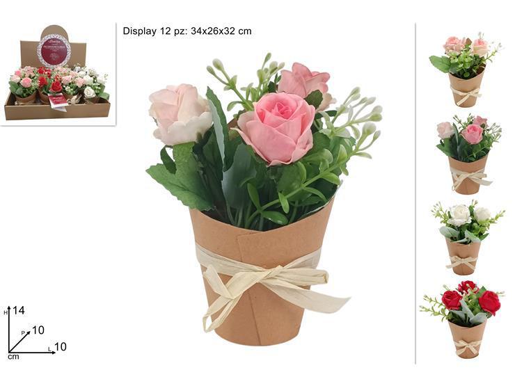 PIANTINA ROSE CON CARTONCINO 4COL IN DISPLAY ART.DEV24008471 PIANTINA ROSE CON CARTONCINO 4COL IN DISPLAY ART.DEV24008471