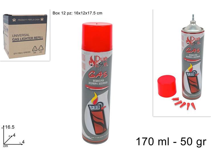 BOMBOLETTA GAS 170ML 50GR PER ACCENDINI ART.DEV24009571 BOMBOLETTA GAS 170ML 50GR PER ACCENDINI ART.DEV24009571