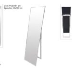 SPECCHIO 40 X 150 CORNICE METALLO SILVER ART.DEV24020041