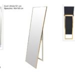 SPECCHIO 40X150CM CORNICE METALLO ORO ART.DEV24020051