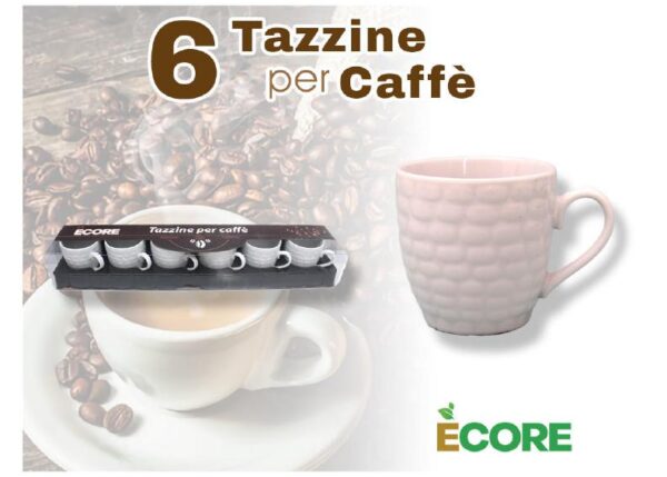 TAZZINE CAFFÃˆ CERAMICA 6PZ DIS 4