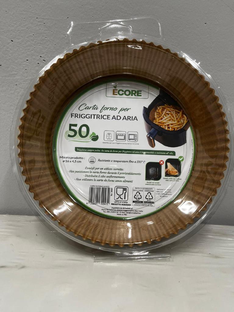 CARTA FRIGGITRICE AD ARIA 16CM ROTOLO 50PZ CARTA FRIGGITRICE AD ARIA 16CM ROTOLO 50PZ