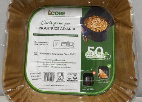 CARTA FRIGGITRICE AD ARIA 20X20CM 50PZ