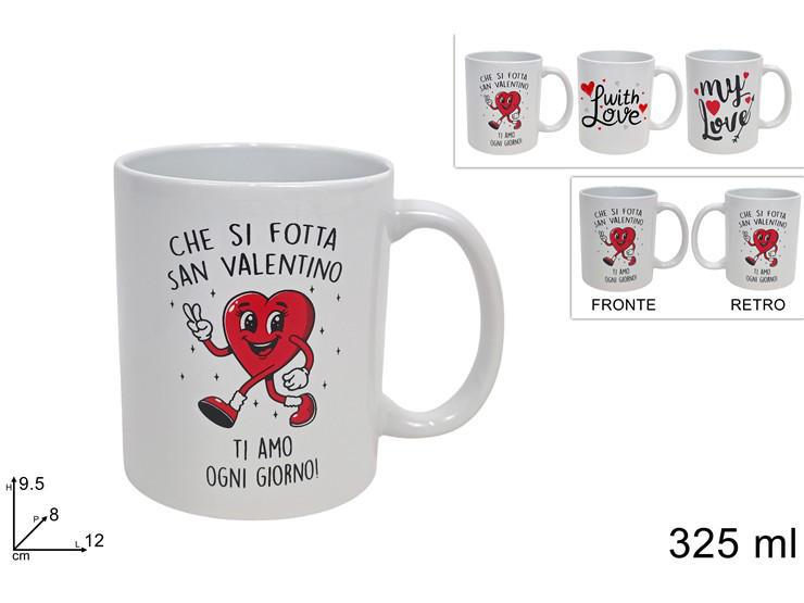 TAZZONI MUG 325ML DECORO CUORE 3ASS ART.XSV25000231 TAZZONI MUG 325ML DECORO CUORE 3ASS ART.XSV25000231