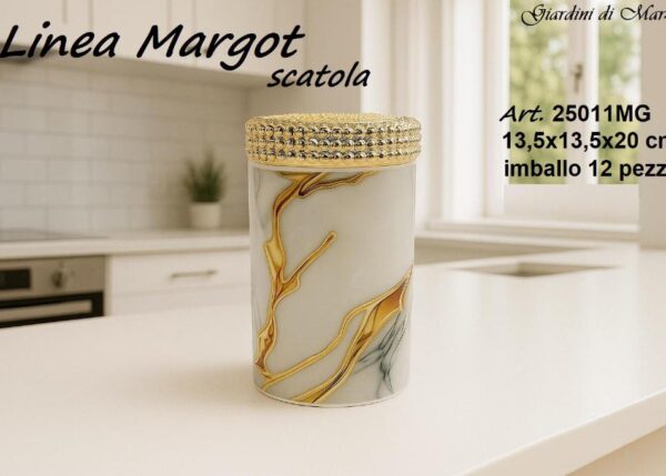 L.MARGOT SCATOLA EFFETTO MARMO GOLD ART.25011MG