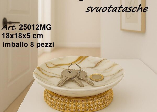 L.MARGOT SVUOTATASCHE EFFETTO MARMO GOLD ART.25012MG