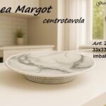 L.MARGOT CENTROTAVOLA EFFETTO MARMO SILVER ART.25007MS