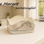 L.MARGOT PORTATOVAGLIOLI EFFETTO MARMO SILVER ART.25033MS