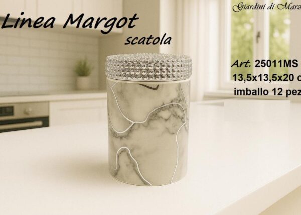 L.MARGOT SCATOLA EFFETTO MARMO SILVER ART.25011MS
