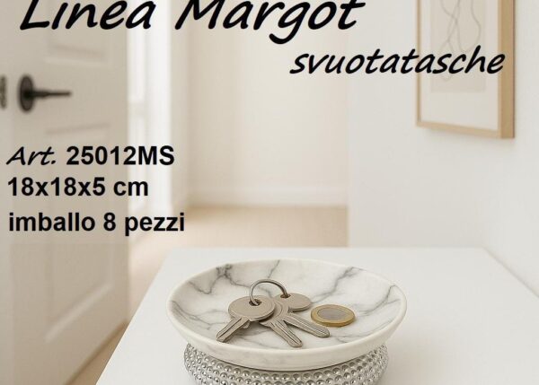 L.MARGOT SVUOTATASCHE EFFETTO MARMO SILVER ART.25012MS