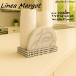 L.MARGOT PORTABICCHIERI EFFETTO MARMO SILVER ART.25034MS