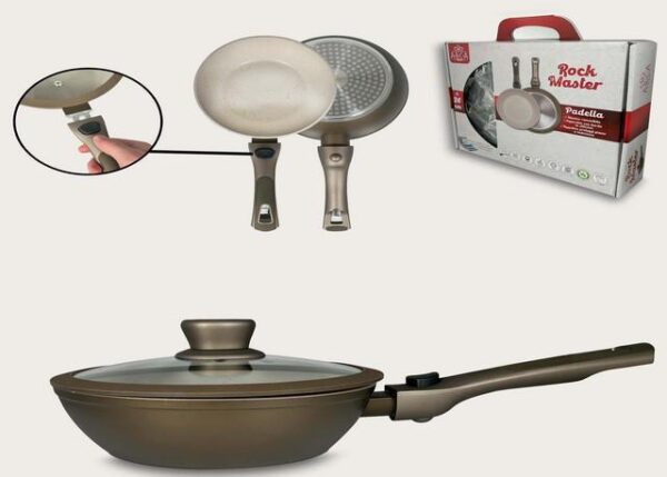 PADELLA ROCK MASTER 32CM CON COPERCHIO 956264