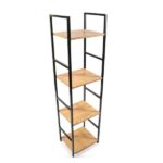 MOBILETTO IN LEGNO E METALLO 4 RIPIANI 29X23.5X112CM ART.07182 -