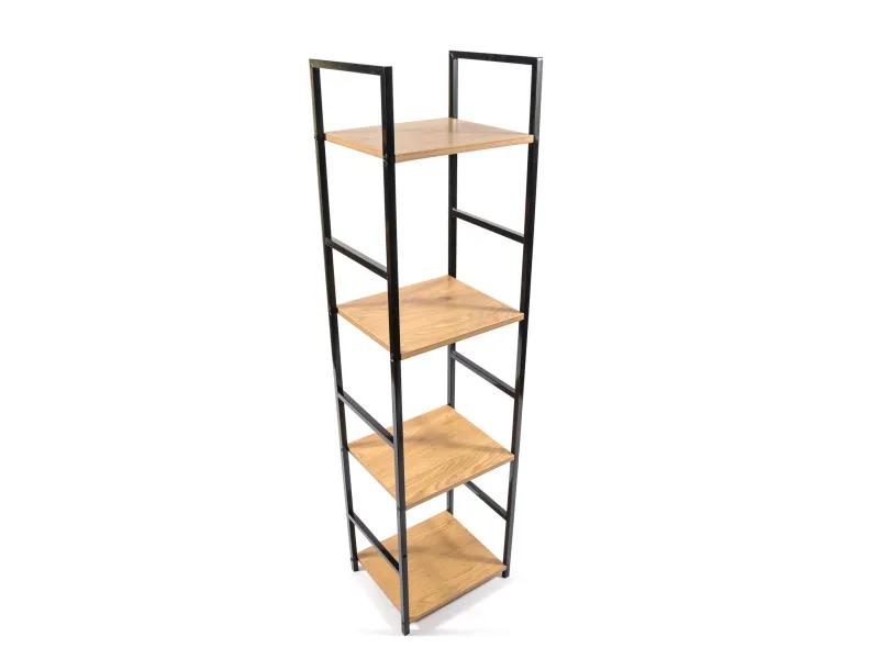 MOBILETTO IN LEGNO E METALLO 4 RIPIANI 29X23.5X112CM ART.07182 - MOBILETTO IN LEGNO E METALLO 4 RIPIANI 29X23.5X112CM ART.07182 -