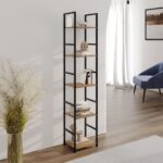 MOBILETTO IN LEGNO E METALLO 5 RIPIANI 29X23.5X144CM ART.07199 -