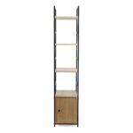 MOBILE IN LEGNO E METALLO 4 RIPIANI E 1 ANTA 29X23.5XH.144 CM ART.48703 -