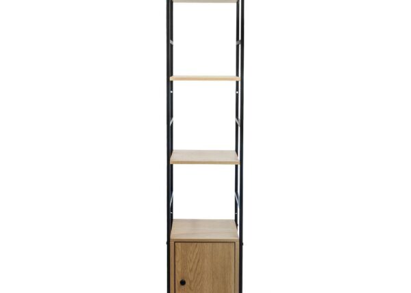 MOBILE IN LEGNO E METALLO 4 RIPIANI E 1 ANTA 29X23.5XH.144 CM ART.48703 -