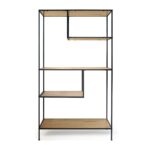 MOBILE IN LEGNO E METALLO 100X33XH.178 CM ART.48772 -