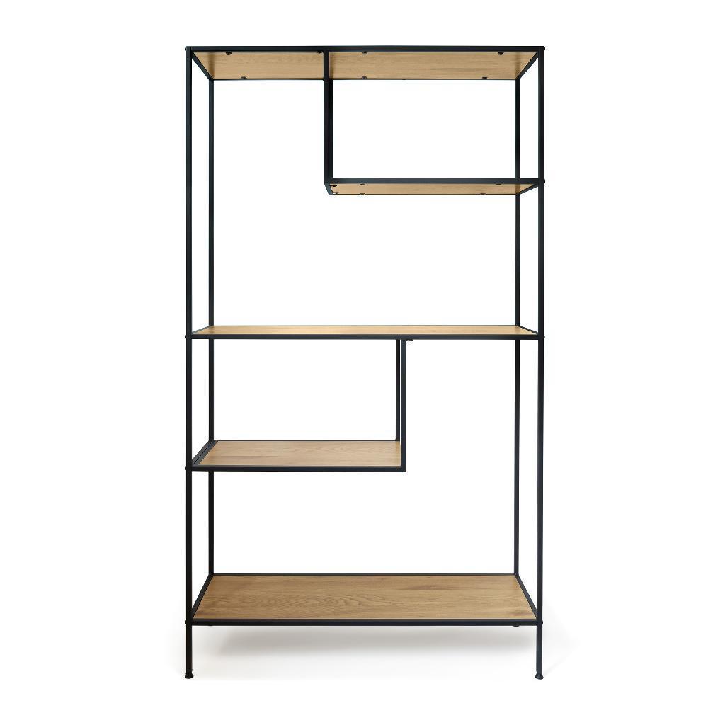 MOBILE IN LEGNO E METALLO 100X33XH.178 CM ART.48772 - MOBILE IN LEGNO E METALLO 100X33XH.178 CM ART.48772 -