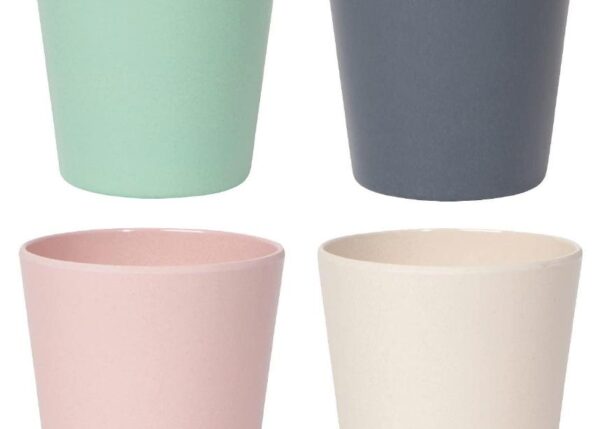 BICCHIERI PLASTICA 6PZ 4 COLORI
