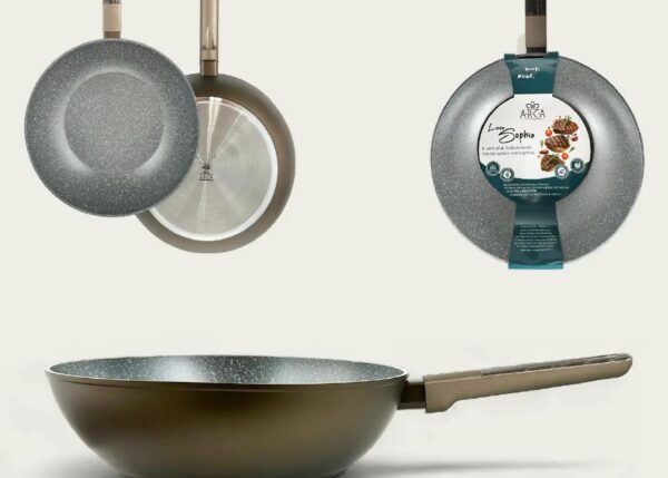 WOK SOPHIA 1/M CON COPERCHIO 24CM 1313