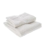 ASCIUGAMANI TRAVIS S/2 BIANCO 36X56/53X96 ART.109793