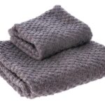 ASCIUGAMANI TRAVIS S/2 GRIGIO SCURO 36X56/53X96 ART.109797