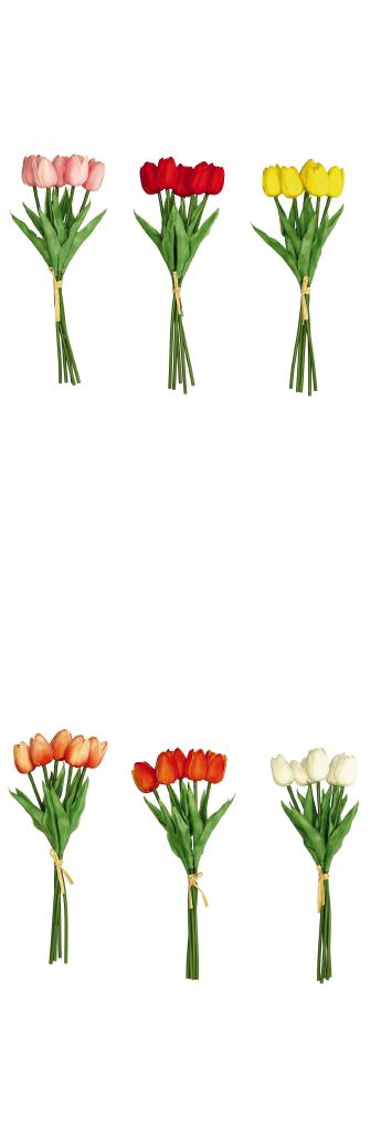 BOUQUET TULIPANI REAL TOU 5F A6C CM33 ART.112189 BOUQUET TULIPANI REAL TOU 5F A6C CM33 ART.112189