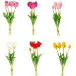 BOUQUET TULIP REAL TOU 3F2B 6C CM45 ART.119207