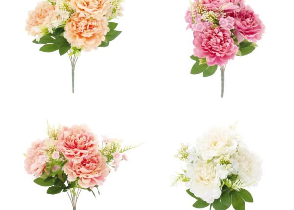 BOUQUET PEONIE 4FIORI ASS4COL CM44 ART.120790