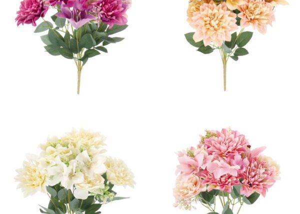 BOUQUET DALIA+PEONIA+ORTENSIE+GIGLIO 8F A4C CM48 ART.120795