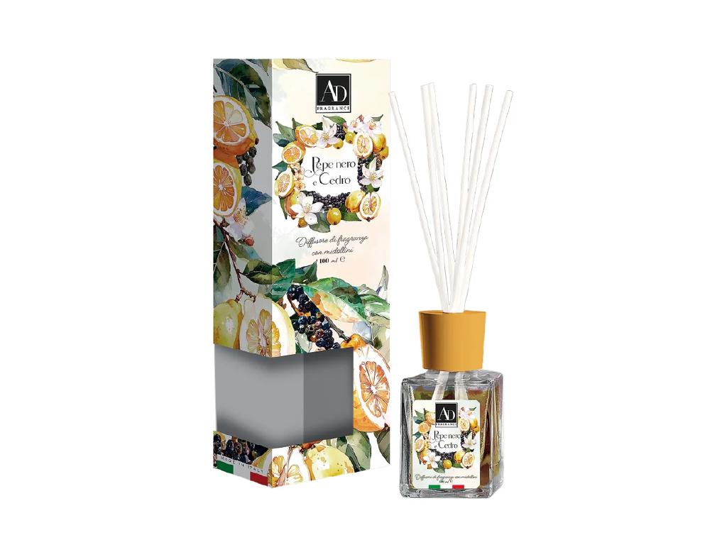 DIFFUSORE DI FRAGRANZE C/MID 100ML PEPE+CEDRO ART.121108 DIFFUSORE DI FRAGRANZE C/MID 100ML PEPE+CEDRO ART.121108
