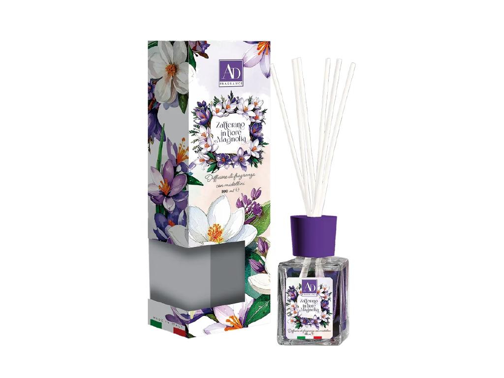 DIFFUSORE DI FRAGRANZE C/MID 100ML ZAFFERANO+MAGNOLIA ART.121111 DIFFUSORE DI FRAGRANZE C/MID 100ML ZAFFERANO+MAGNOLIA ART.121111