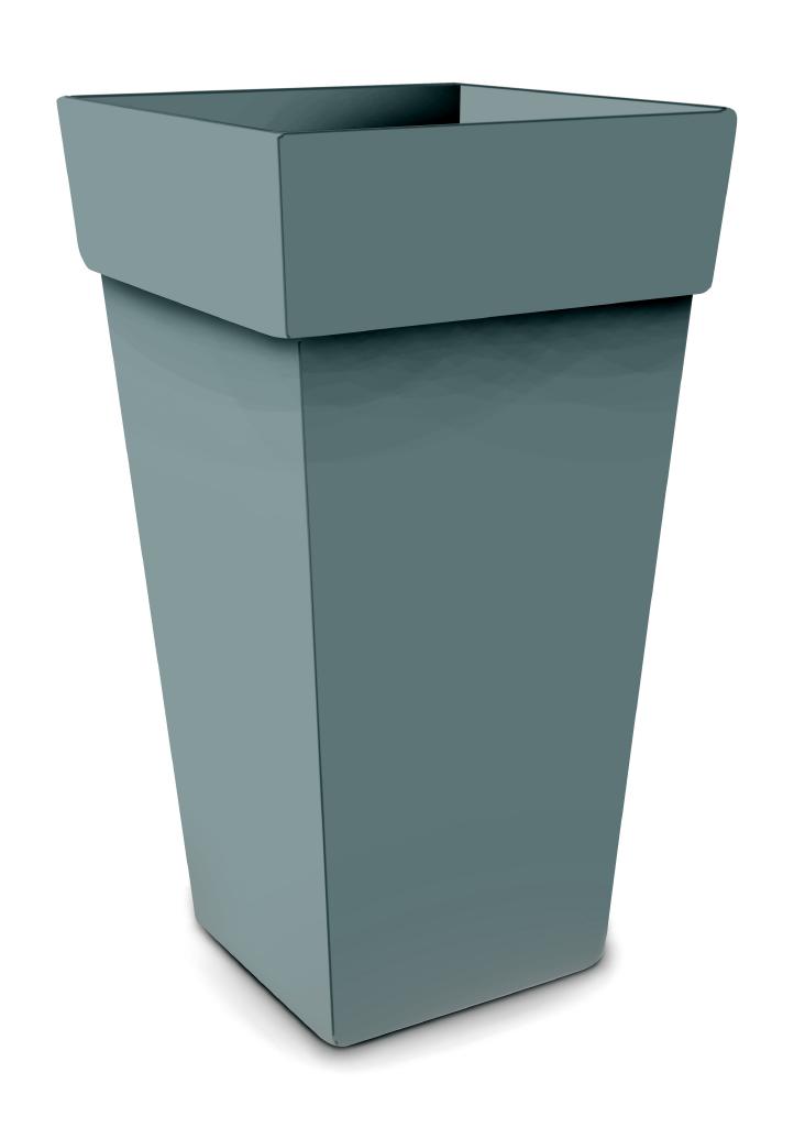 VASO MELROSE QUADRO ALTO GRIGIO 30X30X41CM.ART.VS00305 VASO MELROSE QUADRO ALTO GRIGIO 30X30X41CM.ART.VS00305