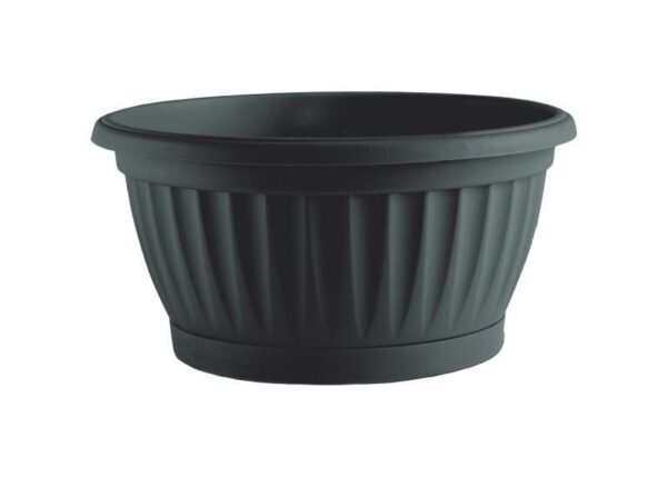 VASO MEDITERAN 25CM TONDO ANTRACITE ART.C910250