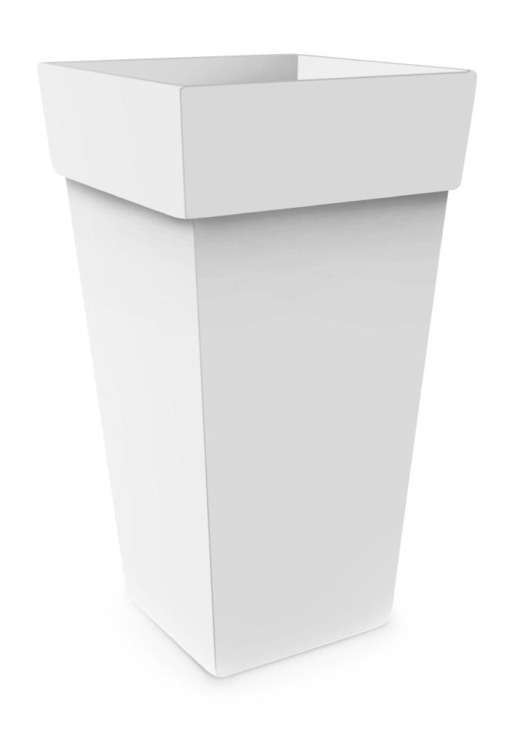VASO MELROSE QUADRO ALTO BIANCO 40X40X65CM.ART.VS00603 VASO MELROSE QUADRO ALTO BIANCO 40X40X65CM.ART.VS00603