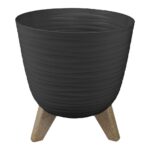 VASO AURORA LUNA 30XH28CM ANTRACITE ART.ALA30