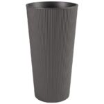 VASO WAVE ALTO ROTONDO 25XH46,5CM ANTRACITE ART.THA25